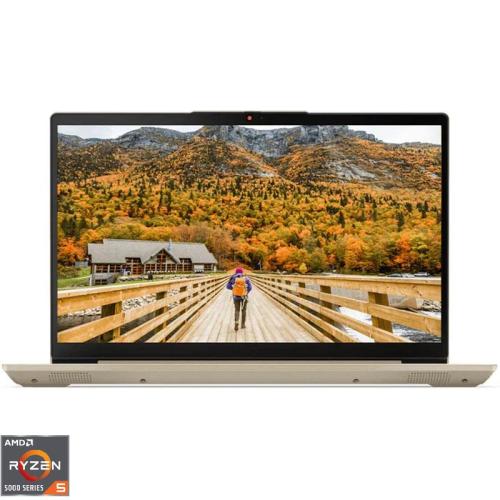 Laptop Lenovo 15.6'' IdeaPad 1 15ALC7, FHD IPS, Procesor AMD Ryzen™ 5 5500U (8M Cache, up to 4.0 GHz), 16GB DDR4, 512GB SSD, Radeon, No OS, Sand