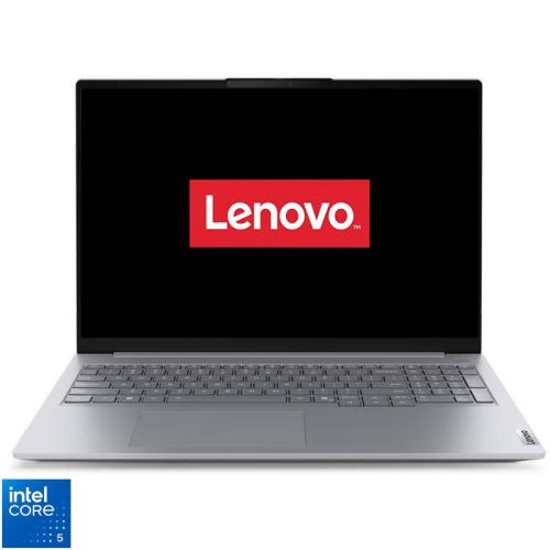Laptop Lenovo 16'' ThinkBook 16 G9 IRL, WUXGA IPS, Procesor Intel® Core™ 5 210H (12M Cache, up to 4.80 GHz), 8GB DDR5, 512GB SSD, Intel Graphics, No OS, Arctic Grey