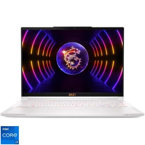 Laptop MSI 16'' Stealth 16 Studio A13VG, QHD+ 240Hz, Procesor Intel® Core™ i7-13700H (24M Cache, up to 5.00 GHz), 32GB DDR5, 2TB SSD, GeForce RTX 4070 8GB, Free DOS, Pure White
