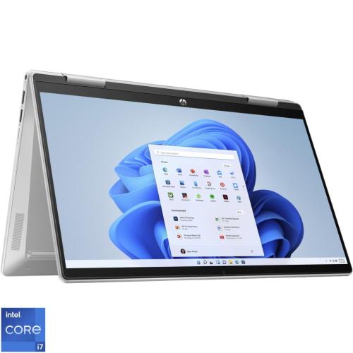 Laptop ultraportabil HP Pavilion x360 14-ek0004nn cu procesor Intel® Core™ i7-1255U pana la 4.70 GHz, 14