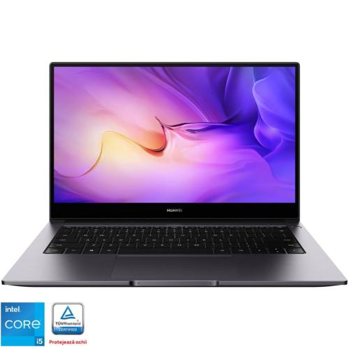 Laptop ultraportabil Huawei MateBook D14 cu procesor Intel® Core™ i3-1115G4 pana la 4.10 GHz, 14