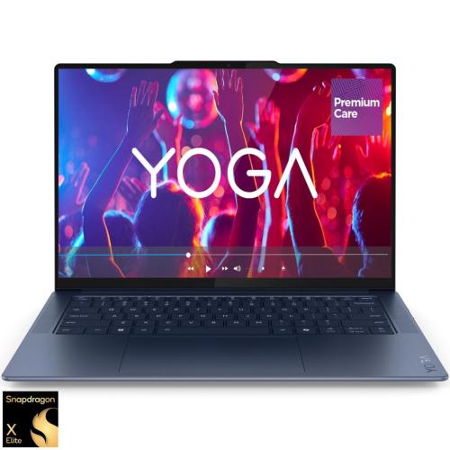 Laptop ultraportabil Lenovo Yoga Slim 7 14Q8X9 cu procesor Snapdragon® X Elite X1E-78-100 pana la 3.4GHz, 14.5