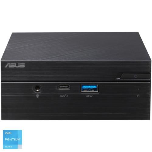 Mini PC Asus PN41-BBP131MVS1 cu procesor Intel® Pentium® Silver N6000 pana la 3.3GHz, fara RAM, fara stocare, Intel® UHD Graphics, No OS, Black