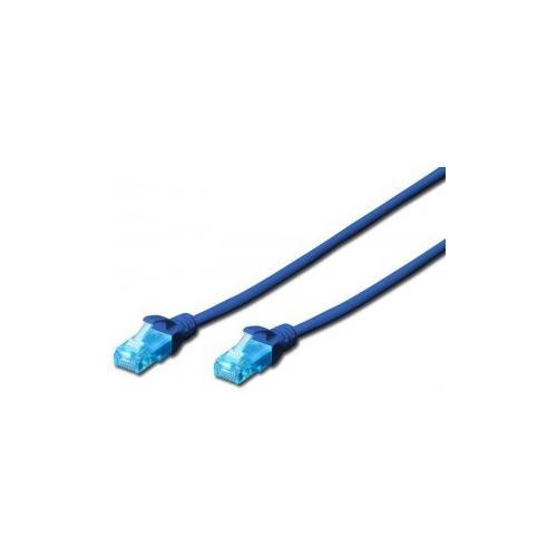 Patchcord Digitus DK-1512-0025/B, UTP, CAT5E, 0.25m, Blue