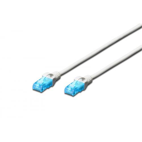 Patchcord Digitus Premium, U/UTP, CAT5e, 0.5m, White