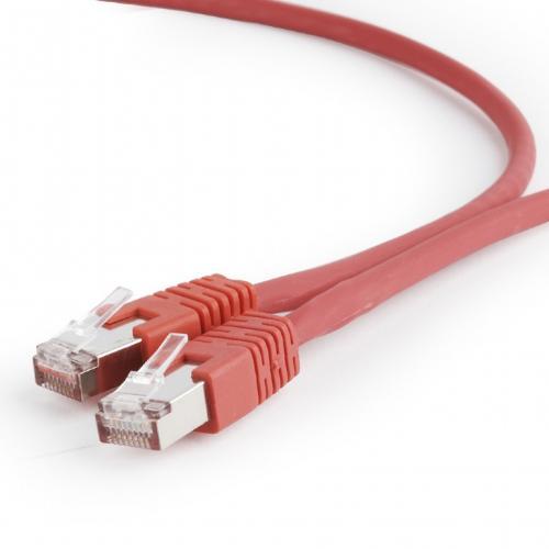 Patchcord Gembird RJ45, Cat. 6A, S/FTP, 0.25m, Red