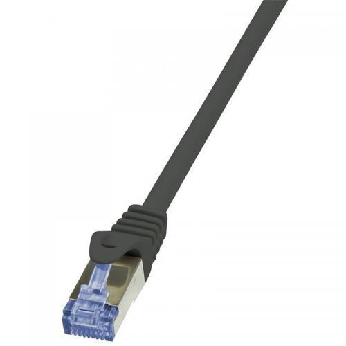 Patchcord Logilink, Cat6A, S/FTP, 1m, Black