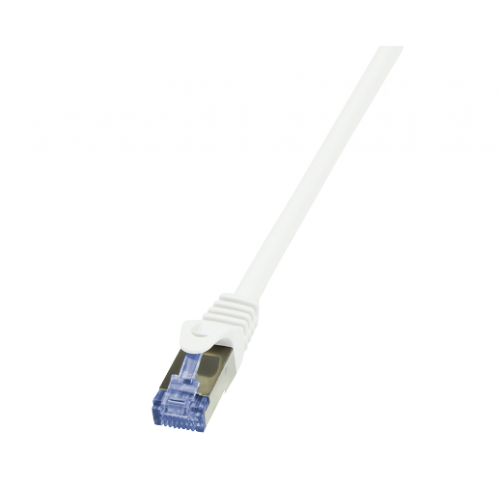 Patchcord Logilink CQ4061S, S/FTP, Cat6a, 3m, White