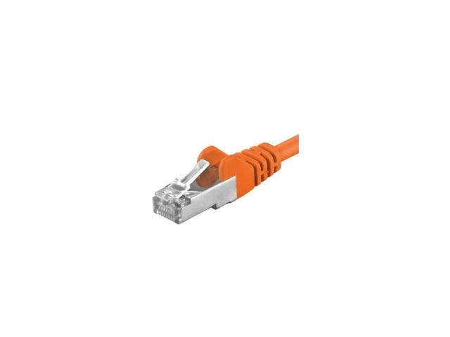 Patchcord SFTP RJ45-RJ45 Cat.6A, 0.5m, portocaliu, 