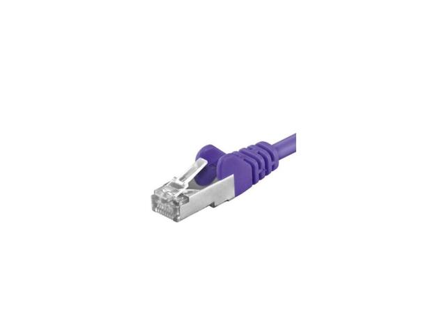 Patchcord SFTP RJ45-RJ45 Cat.6A, 1m, violet 