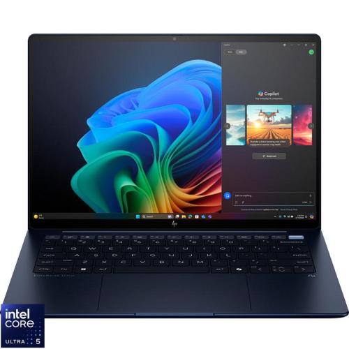 Ultrabook HP 14'' EliteBook Ultra G1i, 2.8K OLED, Procesor Intel® Core™ Ultra 5 226V (8M Cache, up to 4.50 GHz), 16GB LPDDR5X, 512GB SSD, Intel Arc 130V, Win 11 Pro, Atmospheric Blue