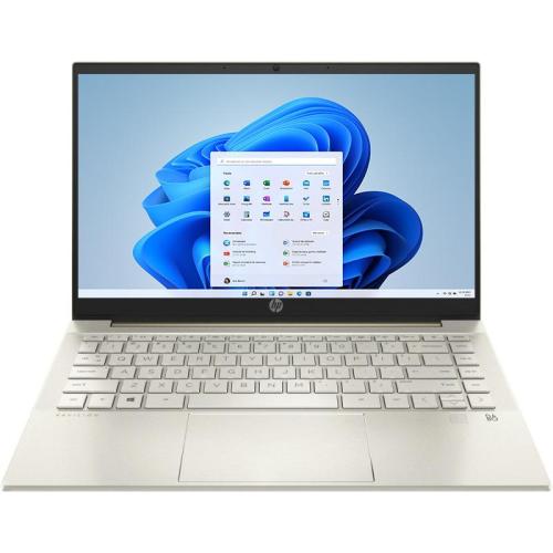 Ultrabook HP 14'' Pavilion 14-ec0021nq, FHD IPS, Procesor AMD Ryzen™ 7 5700U (8M Cache, up to 4.3 GHz), 8GB DDR4, 512GB SSD, Radeon, Win 11 Home, Warm Gold