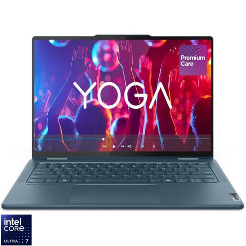 Ultrabook Lenovo 14'' Yoga 7 2-in-1 14IML9, WUXGA OLED Touch, Procesor Intel® Core™ Ultra 7 155H (24M Cache, up to 4.80 GHz), 16GB LPDDR5X, 512GB SSD, Intel Arc, Win 11 Home, Tidal Teal, 3Yr Onsite Premium Care